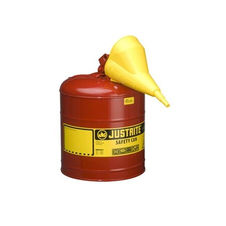 Justrite Mfg Justrite 7150110 5G-19L Safe Can Red With Funnel 7150110